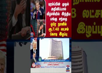 டிரம்ப்பின் முதல் அறிவிப்பால் வீழ்ச்சியில் இந்திய பங்கு சந்தை -ஒரே நாளில் ரூ.7.48 லட்சம் கோடி இழப்பு