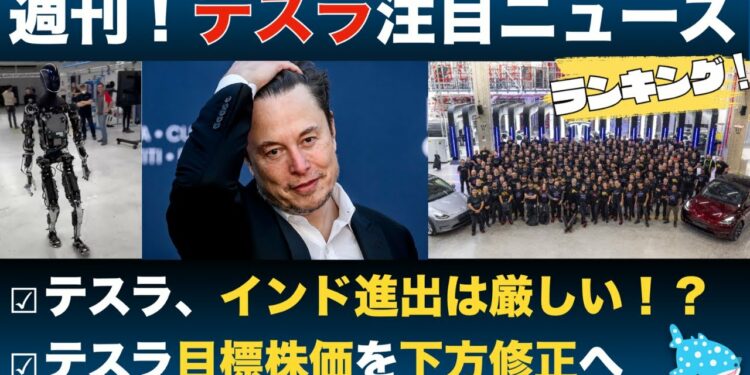 【テスラ最新ニュース】インド進出に黄色号か!?金融機関が続々とテスラ目標株価を下方修正etc