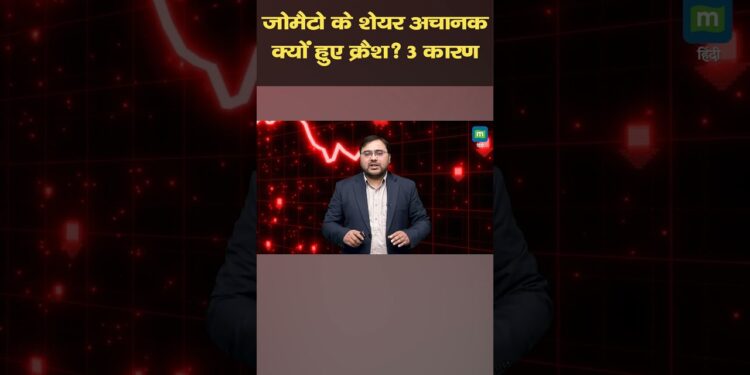 Zomato Shares I जोमैटो के शेयर अचानक क्यों हुए क्रैश ? 3 कारण I Stock Market