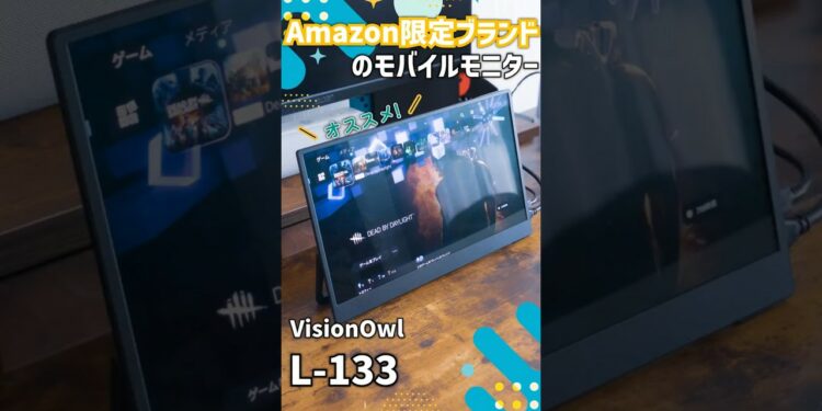 【ガジェットレビュー】Amazon限定ブランドのモバイルモニター┃VisionOwl L-133 #emulog #モバイルモニター #ガジェット