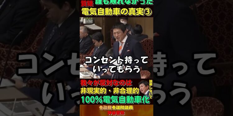 誰も触れなかった電気自動車の真実③【財政金融委員会神谷宗幣】
