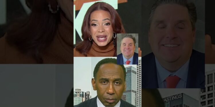 Stephen A. had Elle Duncan STRESSED on today’s show 🤣😅