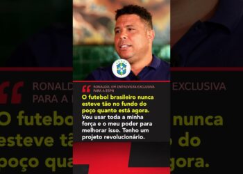 Ronaldo vê futebol do Brasil 'no fundo do poço' e quer 'revolução' em 4 anos como presidente da CBF