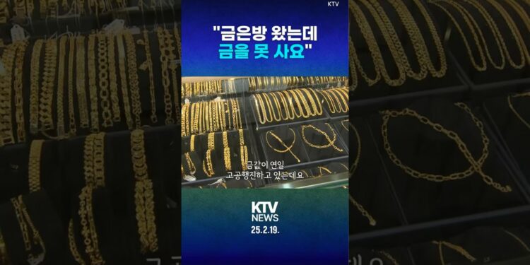 폭등하는 금값에 소비자들 “살까 말까 고민만” #금 #금값 #금은방 #한돈 #시세 #골드바 #콩알금 #커플링 #돌반지 #KTV #뉴스 #NEWS