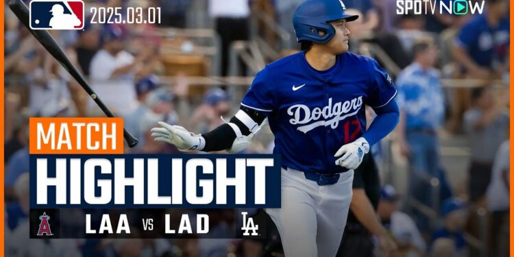 【大谷翔平が今季初実戦で菊池雄星からホームラン！】エンゼルスvsドジャース 試合ハイライト MLB2025スプリングトレーニング 3.1