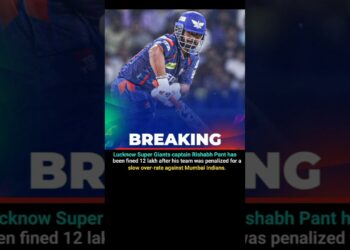 🚨 Breaking News 🚨 Rishabh Pant has been fined 12 lakh #lucknowsupergiants #iplnews