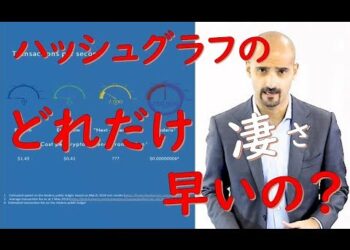 ㉘【ハッシュグラフ分散型台帳】 ハッシュグラフはどれだけ早いの？（Transactions per second）