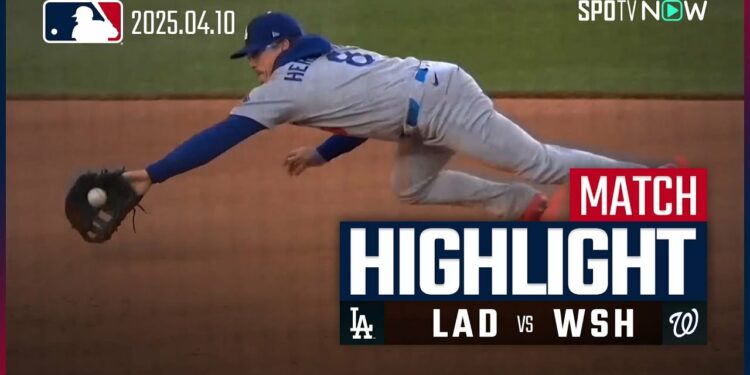 【大谷が2安打1盗塁！初回から両軍合わせて7点が入る乱打戦はドジャースが逆転勝利！】ドジャースvsナショナルズ 試合ハイライト MLB2025シーズン 4.10