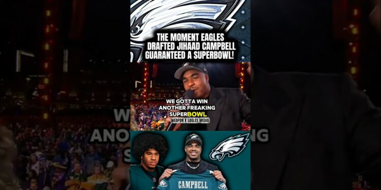 The moment Eagles NEW rookie Jihaad Campbell was drafted and promised a SuperBowl win