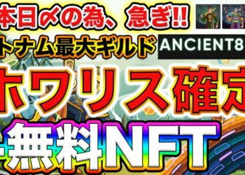 【※急ぎ案件】脳死IN銘柄！鬼強VC出資のギルドPJ「Ancient8」のホワリス解説！#AboutAncient8