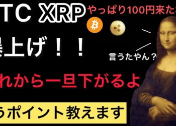 リップル　僕言いましたよね？　BTCも一旦下がる。【仮想通貨】#bitcoin #リップル#仮想通貨 #xrp #ビットコイン #暗号通貨