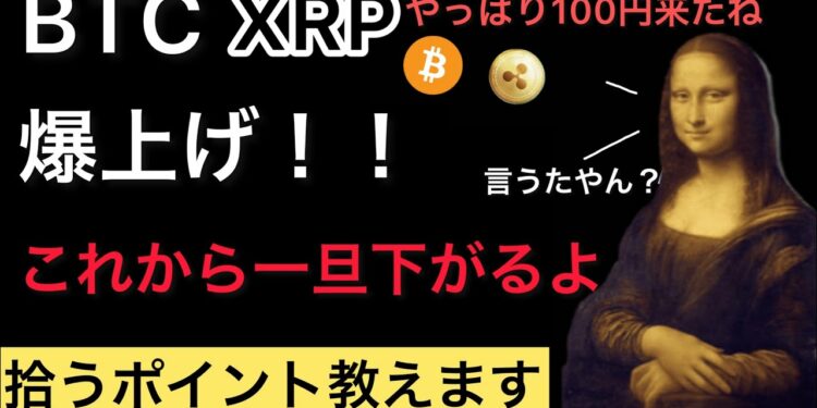 リップル　僕言いましたよね？　BTCも一旦下がる。【仮想通貨】#bitcoin #リップル#仮想通貨 #xrp #ビットコイン #暗号通貨