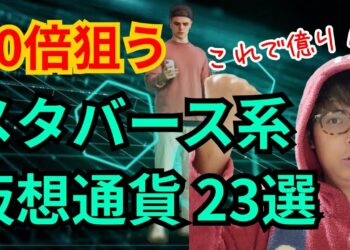 【保存版】将来10倍⁉️メタバース系仮想通貨23選【これで億り人?!】