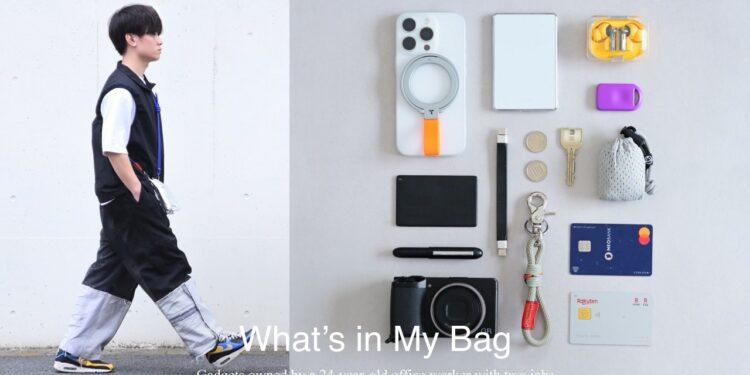 財布・スマホ・必需品を1つにする、”ほぼ手ぶら” バッグをアップデート。厳選したカバンの中身 | topologie