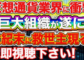 【⚠速報⚠-超絶BIGニュース!】世界的巨大組織が遂に動く！果たして仮想通貨業界の救世主となりうるか？【仮想通貨】【ビットコイン】【XRP(リップル)】