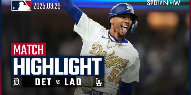 【ベッツが延長サヨナラ3ラン！ドジャースは開幕4連勝を飾る！】タイガースvsドジャース 試合ハイライト MLB2025シーズン 3.29