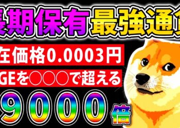 【約0.0003円】あのDOGEを○○○で超えた…話題性・海外人気も抜群な長期保有にぴったりな激熱銘柄！【仮想通貨】