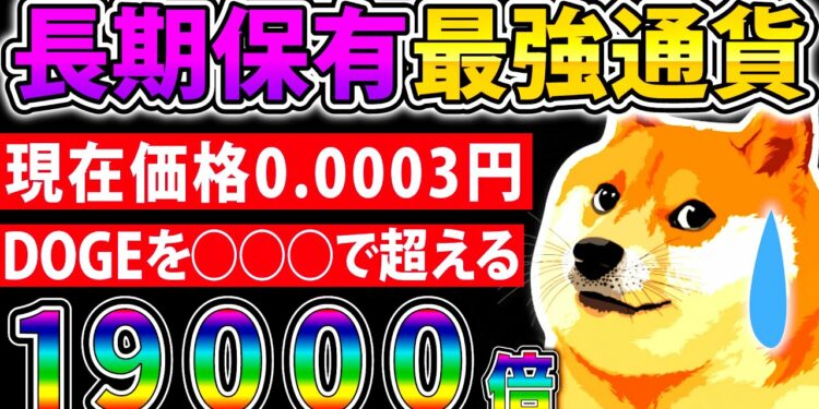 【約0.0003円】あのDOGEを○○○で超えた…話題性・海外人気も抜群な長期保有にぴったりな激熱銘柄!【仮想通貨】