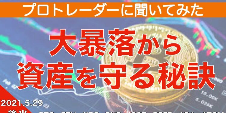 【BTC、ETH、XRP、BNB、IOST、REEF、ADA、ATOM】プロトレーダーに聞いてみた　大暴落から資産を守る秘訣（2021年5月29日 相場分析）後半