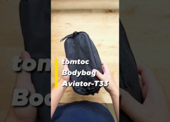 【ガジェットレビュー】iPad miniユーザー必見!! ガジェットポーチの機能を備えたボディバッグが便利すぎた │ tomtoc Aviator-T33 #ガジェット #tomtoc