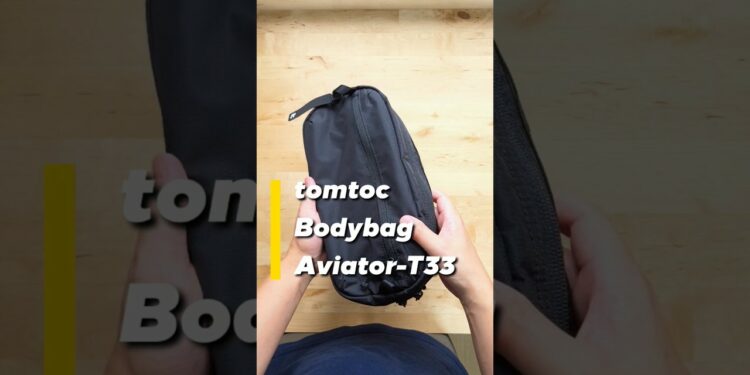 【ガジェットレビュー】iPad miniユーザー必見!! ガジェットポーチの機能を備えたボディバッグが便利すぎた │ tomtoc Aviator-T33 #ガジェット #tomtoc