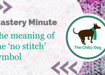 The 'No Stitch' Symbol on a Knitting Chart