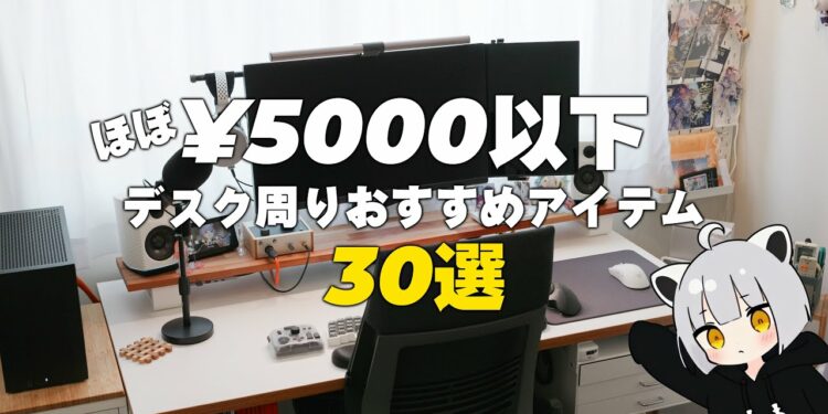 【超愛用品】アライ的”ほぼ”5000円以下で買えるデスク周り便利アイテム30選