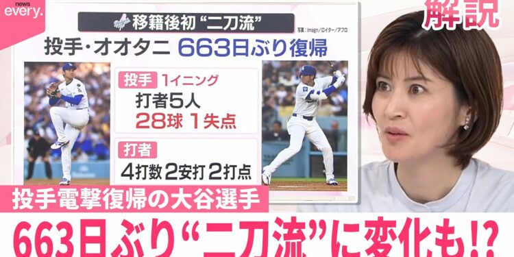 【なるほどッ！】投手電撃復帰の大谷選手…663日ぶり“二刀流”に変化も！？  今後のローテはどうなる？