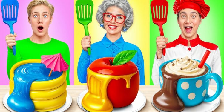 自分 vs おばあちゃんの料理チャレンジ | キッチンガジェットと子育てハック Multi DO Challenge