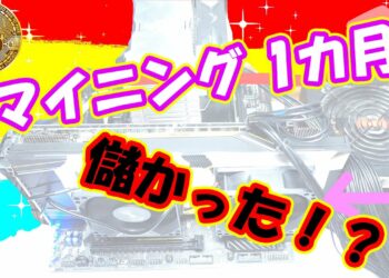 【2021】マイニング1カ月の成果発表！放置するだけで本当に金は稼げるのか？【ビットコイン】