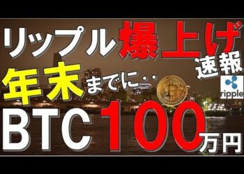 【仮想通貨】リップル爆上げ速報！！ビットコイン年末までに１００万円突破します！？　ビットコイン