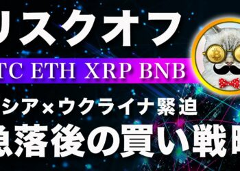 【パニック】ビットコイン・急落！ロシア×ウクライナのドンパチ開始！？【仮想通貨・戦略を先出しで毎日更新】