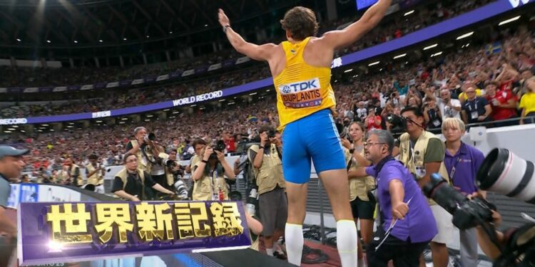 【国立総立ち！伝説の跳躍】デュプランティス、前人未到の世界新6m30！！！「男子棒高跳 決勝」【東京2025世界陸上】