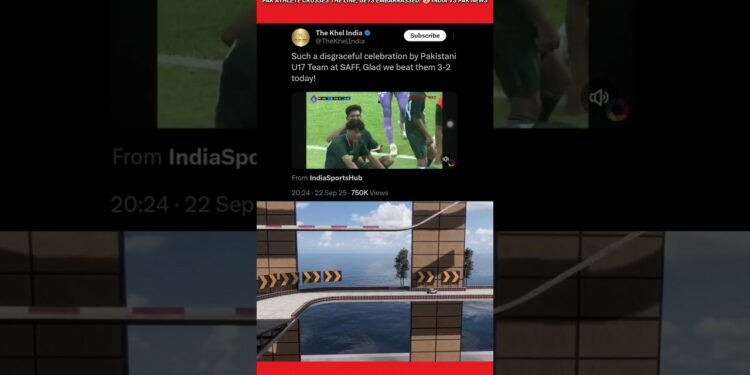 Pakistan Athlete Crosses the line, gets Embarrassed! 🤡 India Vs Pak News #shorts