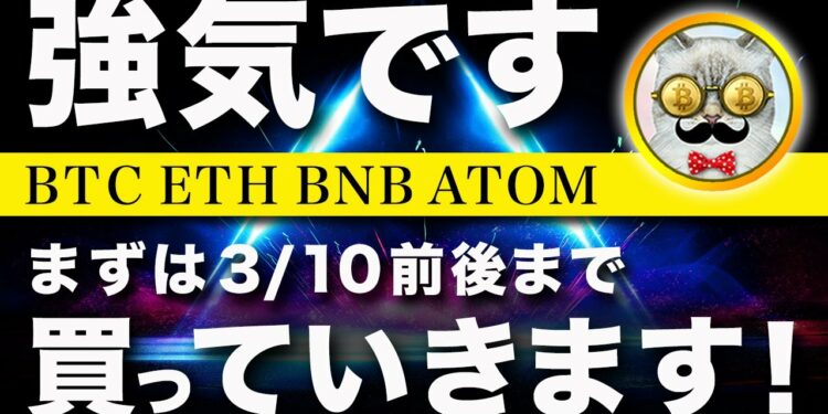 【吹き上がれ】ビットコイン・3/10までは強気で見ます!【仮想通貨・戦略を先出しで毎日更新】
