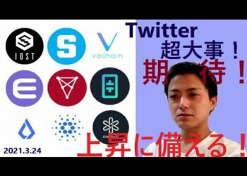 仮想通貨IOST,エンジンコイン,Lisk,SAND,CHZ,ADA,VET,THETA,DENT2021 3 24銘柄分析