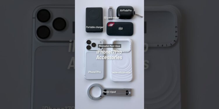 ミニマリスト愛用のiPhone17Pro周辺アクセサリー #iphone17pro #ガジェット #shorts