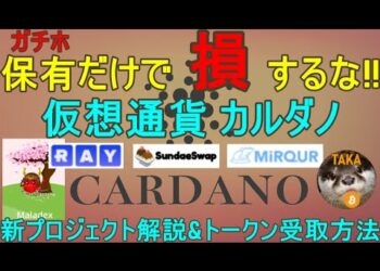 【新トークンGET】仮想通貨カルダノ保有だけで損するな!!【Cardano ISPO新プロジェクト解説&トークン受取方法】