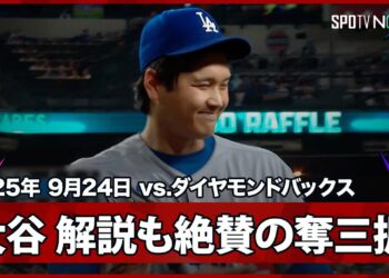 【これぞ“二刀流”大谷翔平!ピッチャー強襲もなんのその!緩急の使い分けで3者連続三振を奪う】ドジャースvsダイヤモンドバックス MLB2025シーズン 9.24