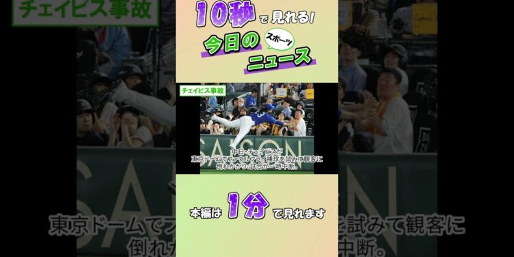 【スポーツニュース】チェイビス事故【8月11日】
