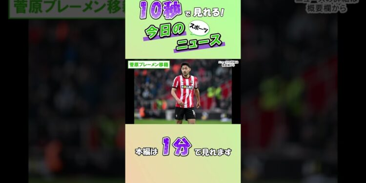 【スポーツニュース】菅原ブレーメン移籍【8月26日】