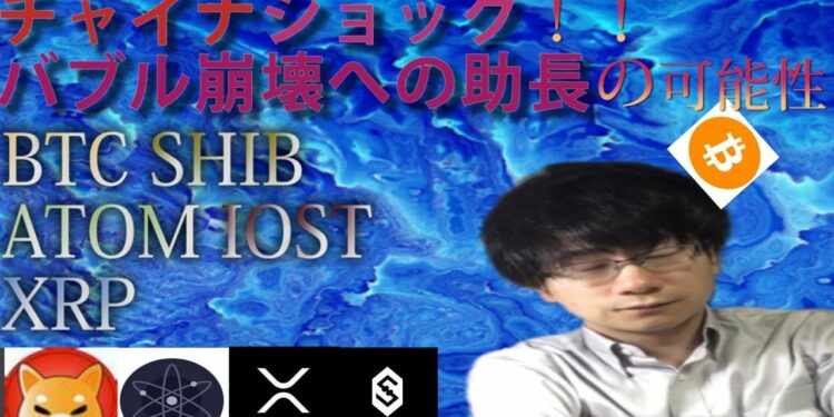 【仮想通貨ビットコイン，リップル，IOST,ATOM,SHIB】中国再度暗号資産への縛り強化、どうなる暗号資産の未来！？下落相場を活かし買い場を探そう！