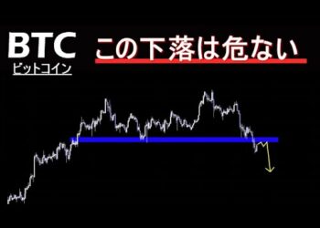 【ビットコイン】更なる暴落に注意 ⇒ 今週～来週にかけて。絶対に逆張りロングNGな相場。BTC分析。