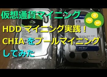 仮想通貨マイニング Vol10 HDDマイニング実践！CHIAをプールマイニングしてみた
