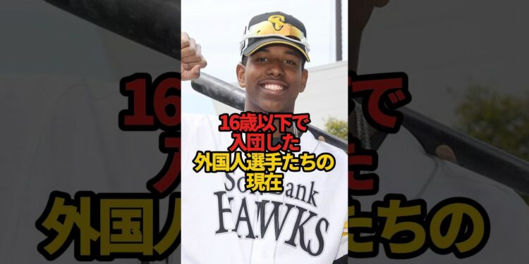 16歳以下で入団した外国人選手たちの現在#sports #shorts #プロ野球 #野球 #やきゅスト