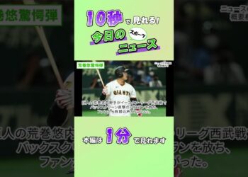 【スポーツニュース】荒巻悠驚愕弾【9月16日】