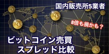 楽天ウォレットなど販売所のビットコインスプレッドを比較してみた